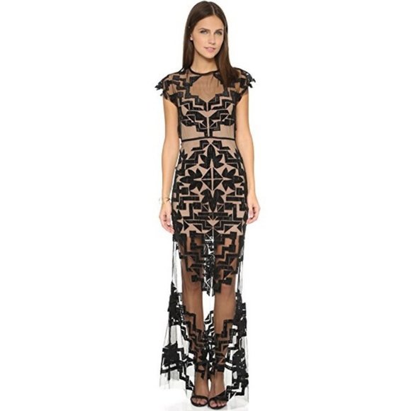 NWT For Love and Lemons Vienna Maxi Lace Dress S - Picture 5 of 10